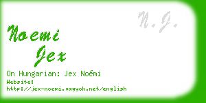 noemi jex business card